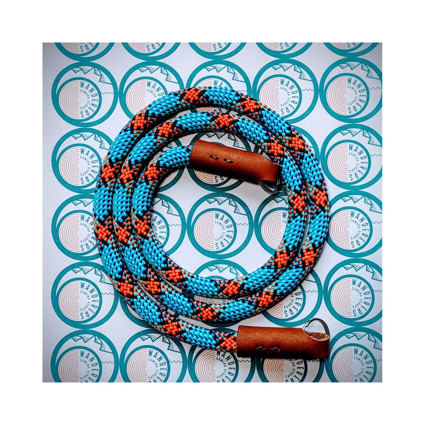 Handmade Climbing Rope Camera Strap with Leather Finish – Rugged, Lightweight & Adventure-Ready, Universal fit
