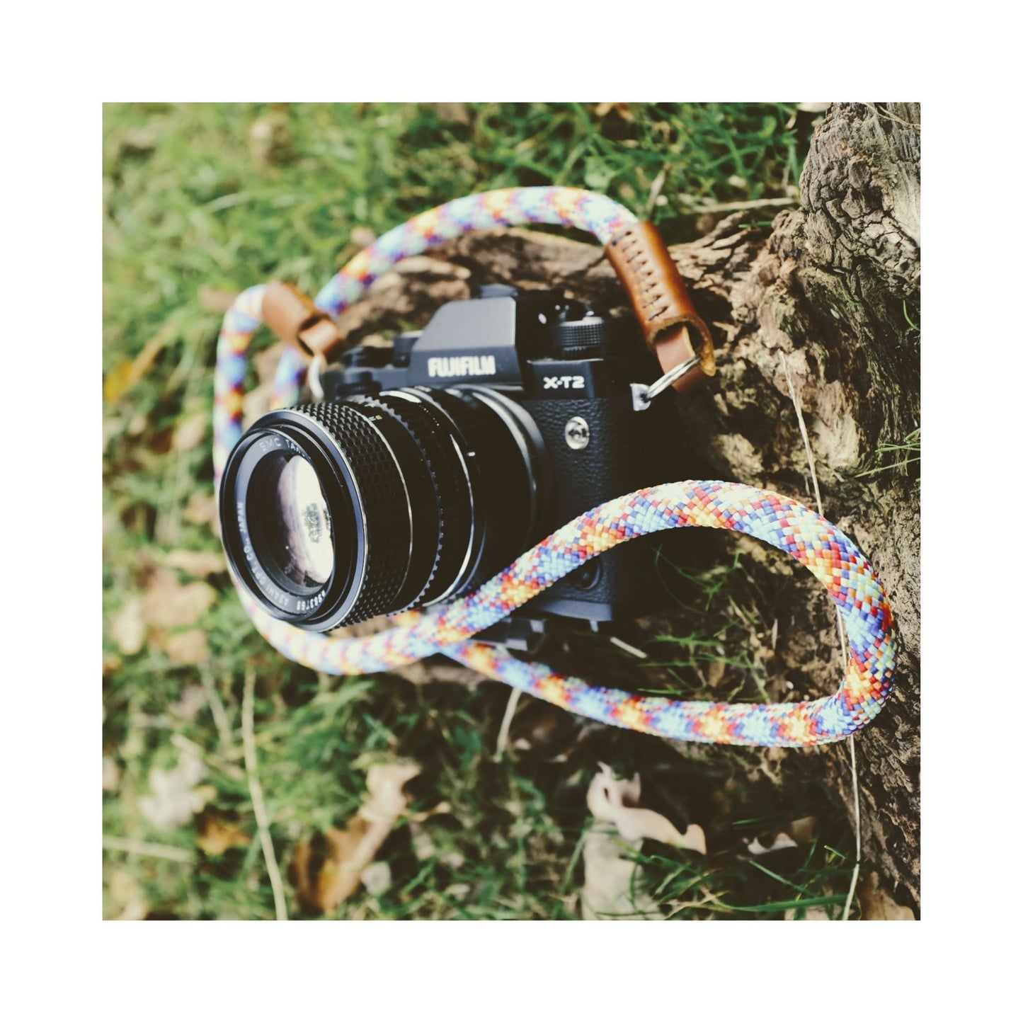 Handmade Climbing Rope Camera Strap with Leather Finish – Rugged, Lightweight & Adventure-Ready, Universal fit